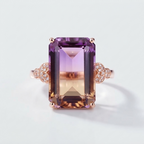 Women's Statement Purple Stone Ring