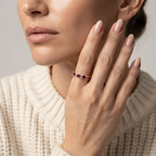 Women's Station Red Stone Ring