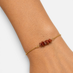 Women's Stone Chip Bar Bolo Bracelet