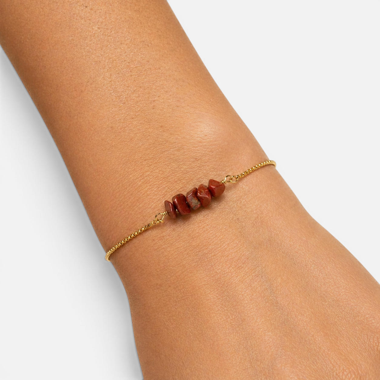 Women's Stone Chip Bar Bolo Bracelet