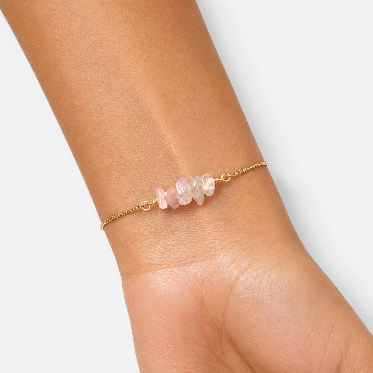 Women's Stone Chip Bar Bolo Bracelet