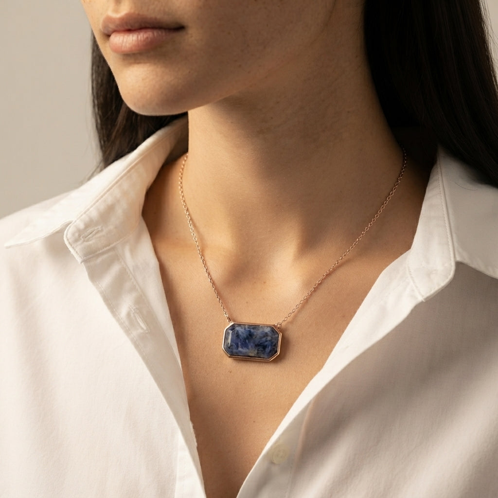Women's Stone Pendant Necklace