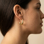 Women's Tapered Hoop Earrings