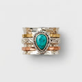 Women's Teardrop Natural Stone Ring