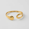 Women's Teardrop Open Cuff Bangle