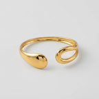 Women's Teardrop Open Cuff Bangle
