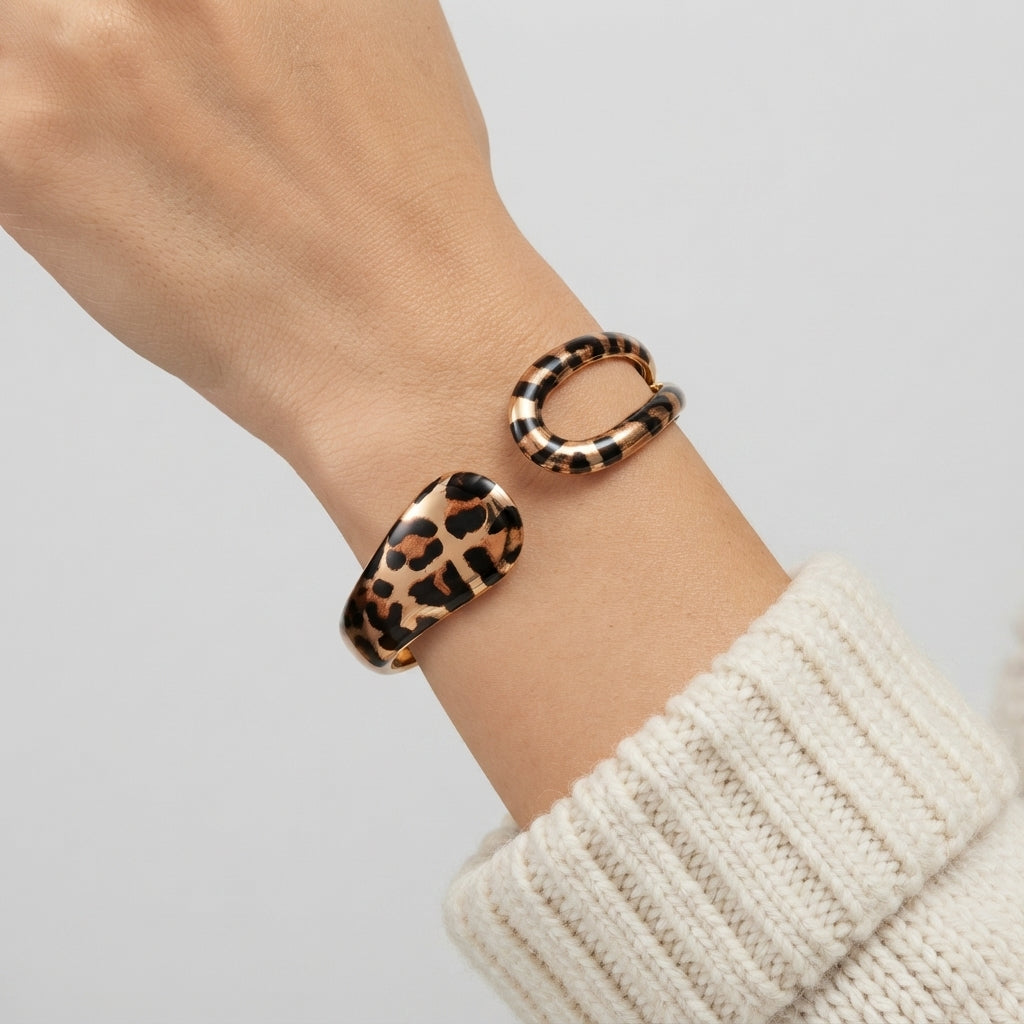 Women's Teardrop Open Cuff Bangle