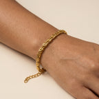 Women's Scroll Chain Bracelet