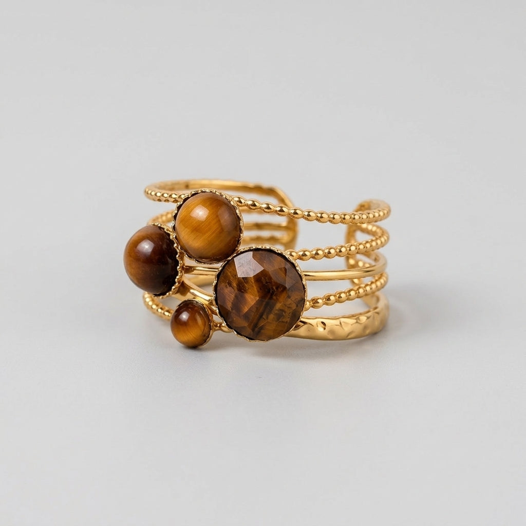 Women's Tiger's Eye Cluster Ring