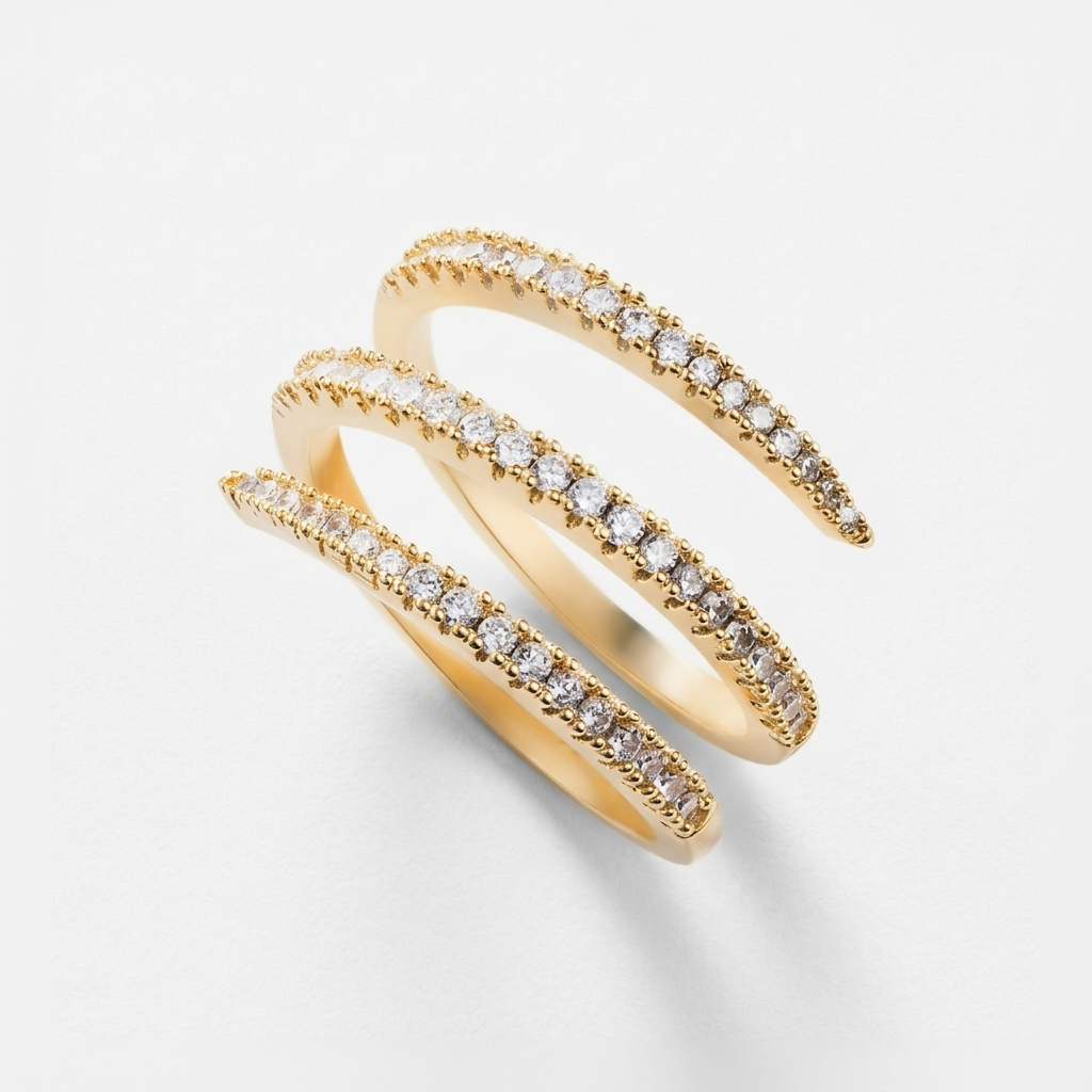 Women's Triple Wrap Crystal Ring