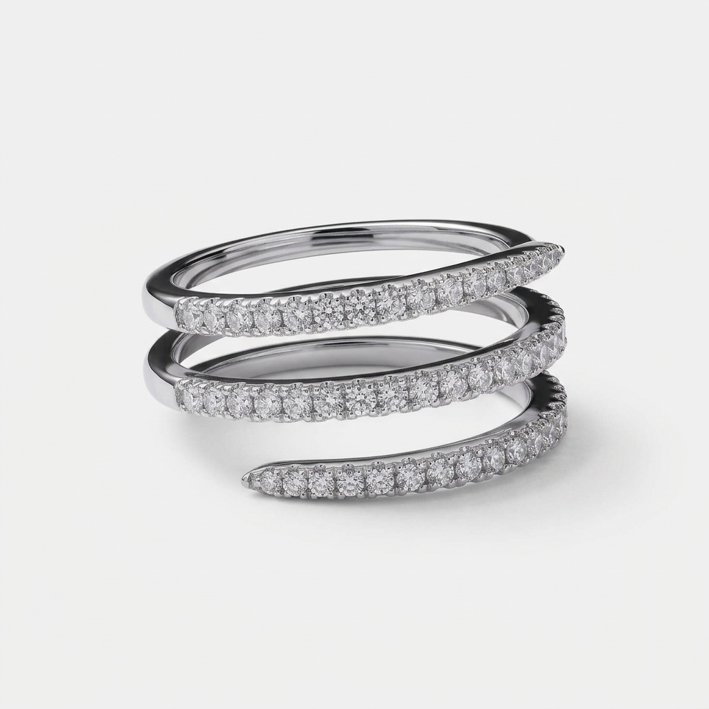 Women's Triple Wrap Crystal Ring