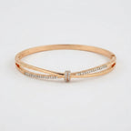 Women's Twist Crystal Bangle Bracelet