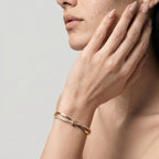 Women's Twist Crystal Bangle Bracelet
