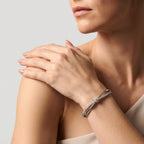Women's Twist Crystal Bangle Bracelet
