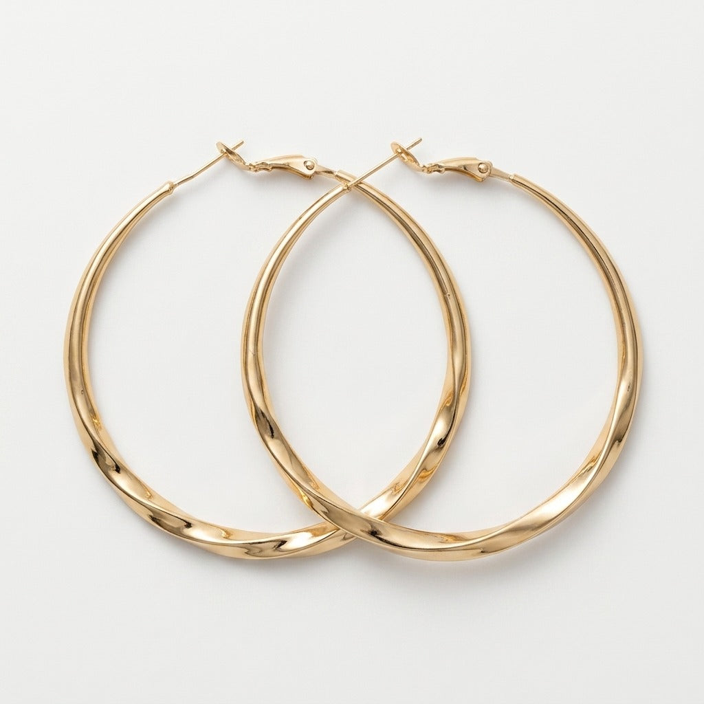 Women's Twist Hoop Earrings