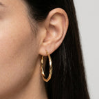 Women's Twist Hoop Earrings