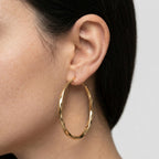 Women's Twist Hoop Earrings