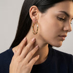 Women's Twist Hoop Earrings