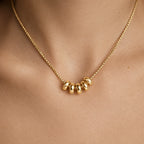 Women's Twisted Bead Pendant Necklace