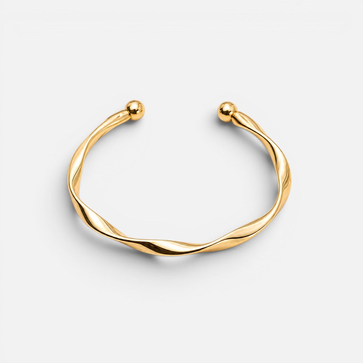 Women's Twisted Open Cuff Bangle