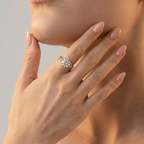 Women's Twisted Pave Solitaire Ring