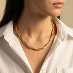 Women's Twisted Snake Chain Necklace