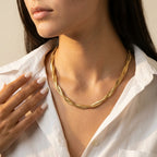 Women's Twisted Snake Chain Necklace