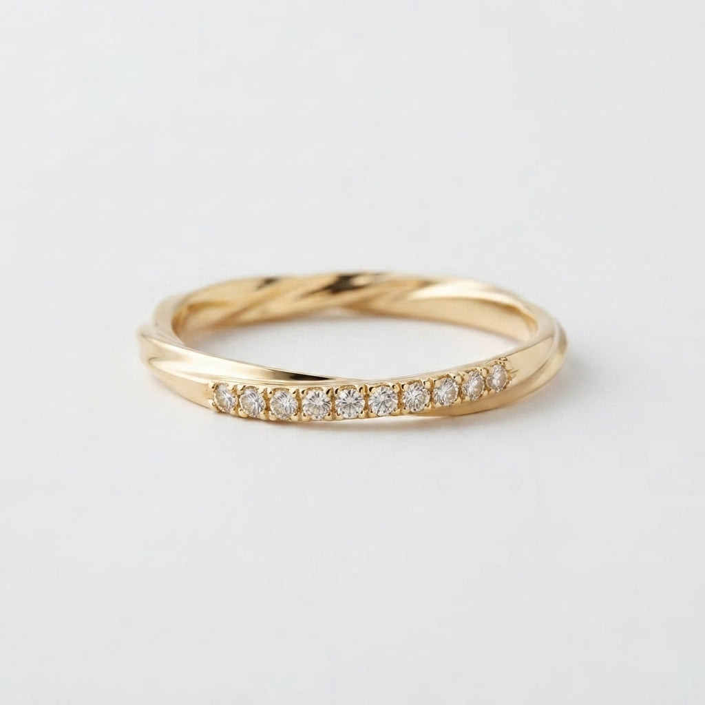 Women's Two-Strand Pave Ring