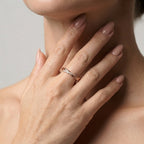 Women's Two-Strand Pave Ring