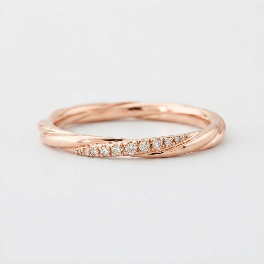 Women's Two-Strand Pave Ring