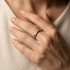 Women's Two-Strand Pave Ring