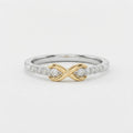 Women's Two-Tone Figure-Eight Ring