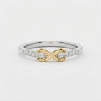 Women's Two-Tone Figure-Eight Ring
