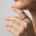 Women's Two-Tone Figure-Eight Ring