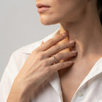 Women's Two-Tone Figure-Eight Ring