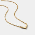 Women's V Bar Pendant Necklace