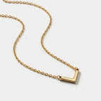 Women's V Bar Pendant Necklace
