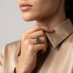 Women's Vine Blue Stone Ring
