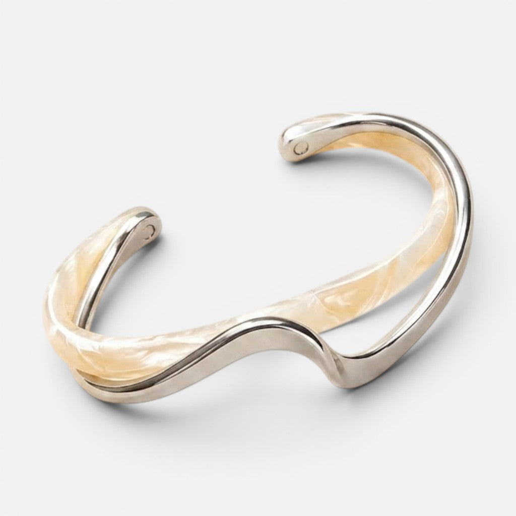 Women's Wave Open Cuff Bangle