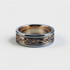 Women's Wide Blue Stone Ring