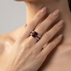 Women's Wide Crystal Ring