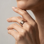 Women's Wide Engraved Ring