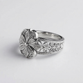 Women's Wide Floral Ring