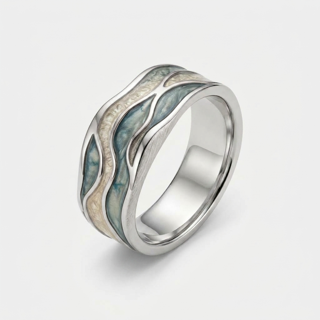 Women's Wide Wave Ring