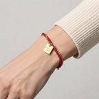 Women's Woven Cord Good Luck Charm Bracelet